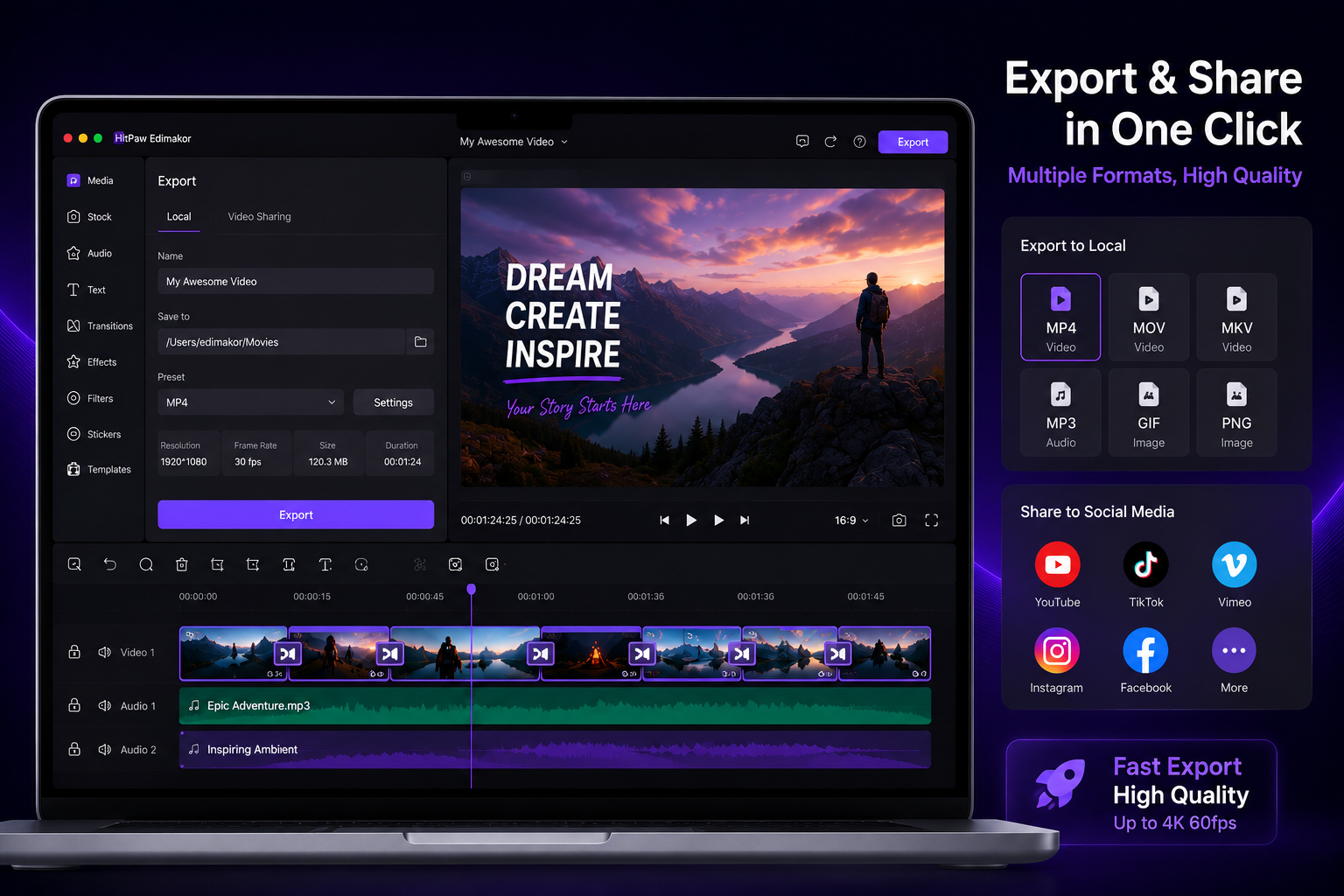 HitPaw Edimakor (Video Editor) screenshot 4